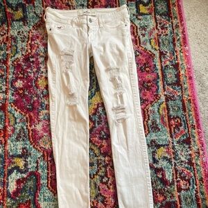Hollister white jeans